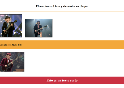 Proyecto Elementos en Linea y elementos en bloque