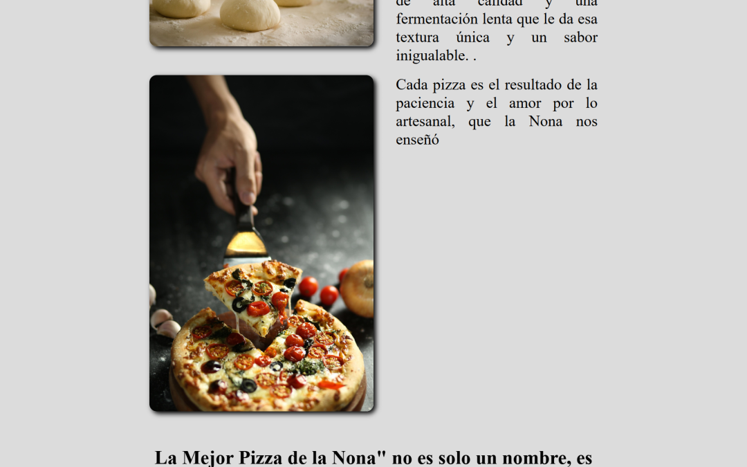Proyecto «La Mejor Pizza de la Nona»